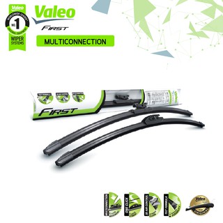 Valeo ใบปัดน้ำฝน Wiper Blade รุ่น Multiconnection ขนาด 14, 16, 18, 19, 20, 21, 22, 24, 26, 28