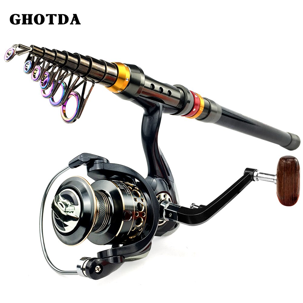 Telescopic Fishing Sea Rod Spinning Reel Saltwater Freshwater Professional Fishing Rod Kit