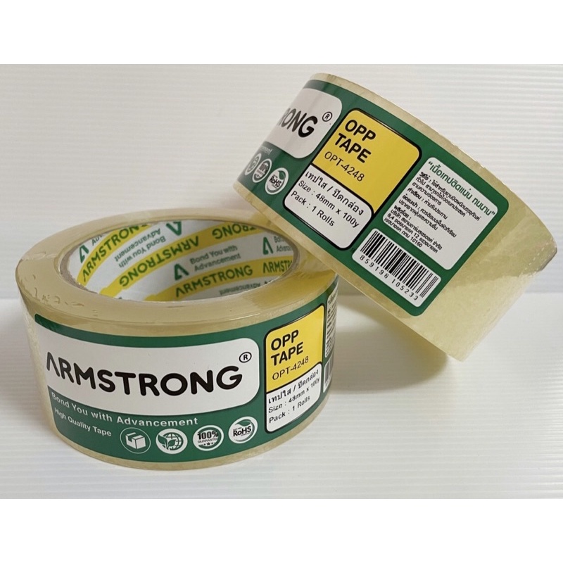 เทปใส ARMSTRONG OPP TAPE 48 มม.*100 หลา