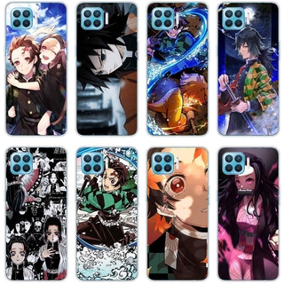 เคสโทรศัพท์มือถือ เนื้อซิลิโคน TPU แบบนิ่ม กันกระแทก พิมพ์ลาย Demon Slayer สำหรับ OPPO k3 a59 F1s a92 a52 a93 r17 pro a73 a77