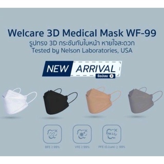 พร้อมส่ง แมสwelcare 3Dใหม่ ทรงสวย