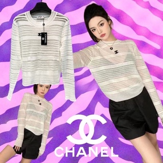 (ส่งฟรี) เสื้อไหมพรมแขนยาว CHANEL KNIT WINK