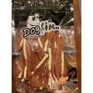 Dog fin ไก่เสียบนมเส้นยาว 350 กรัม (DC06)