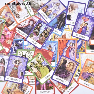 【remitglory】ไพ่ทาโรต์ภาษาอังกฤษ Chakra Wisdom Oracle สําหรับเล่นเกมกระดาน