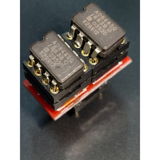 Single OP-AMP ออปแอมป์ AD844SQ/883B ตัวถังเซรามิค ผลิตที่๊Philippines (ขายเป็นเซ็ต ออปแอมป์2ตัว+ตัวแปลง Singleเป็นDual)