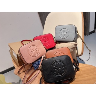 5 สี【PROMO 2022 สไตล์ใหม่】 Tory Burch กระเป๋าเป้สะพายหลัง กระเป๋าสะพายไหล่ กระเป๋าเมสเซนเจอร์  สําหรับผู้หญิง