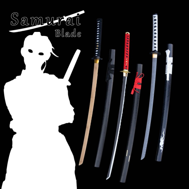 Iaido wooden sword with sheath wooden kendo training ดาบไม้ไผ่ drawing sword Japanese samurai blade 