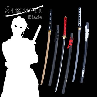 Iaido wooden sword with sheath wooden kendo training ดาบไม้ไผ่ drawing sword Japanese samurai blade wooden toy มีดไม่มีใ