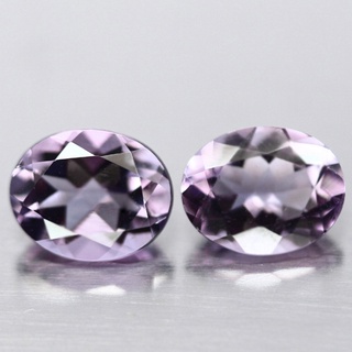 แอเมทิสต์สีม่วงชมพู 4.75 กะรัต 2 ชิ้น (13364)