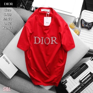 dior เสื้อยืดแขนสั้น