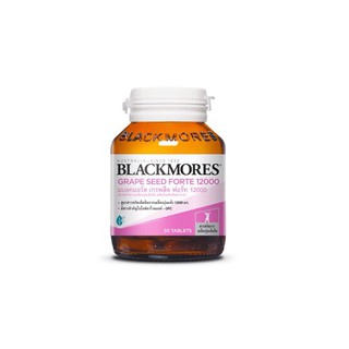 🔥Clearance Sale 🍇 ลดเส้นเลือดขอด ลดฝ้า ผิวใส🍇Blackmores Grape Seed Forte 12000mg. ขนาด 30 เม็ด