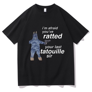 เสื้อผ้าผชเสื้อยืด พิมพ์ลายกราฟฟิค Ratatouille Im Afeaid Youve Ratted Your Last Tatouille Sir น่ารัก สําหรับผู้ชาย และผู