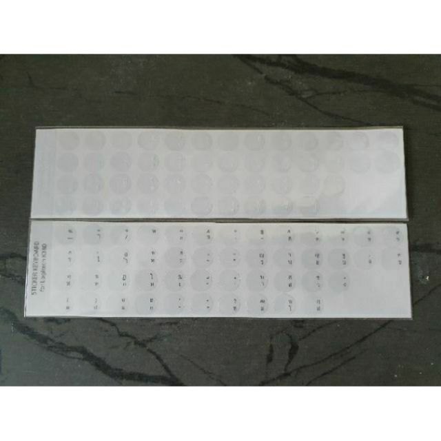 Sticker สติ๊กเกอร์ Keyboard คีย์บอร์ดแบบกลมไม่ทิ้งคราบ Logitech K380/MX Key/Original Xiaomi/MOFii