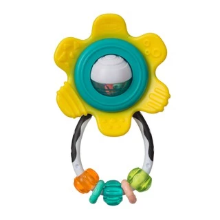 Infantino : Spin & Rattle Teether - ของเล่นเสริมพัฒนาการ ยางกัด ดอกไม้