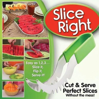 4 in 1 มีด ตัด หั่น คว้าน คีบ แตงโม เมล่อน รุ่น Cut Serve Perfect Slices-16Nov-J1