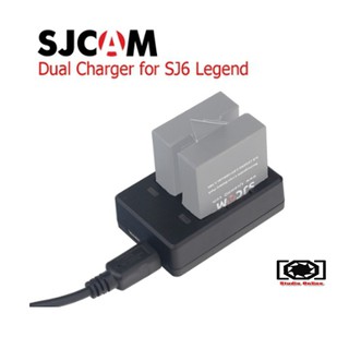 SJCAM DUAL-SLOT CHARGER FOR SJ6 Legend แท่นชาร์จคู่ SJ มีประกัน