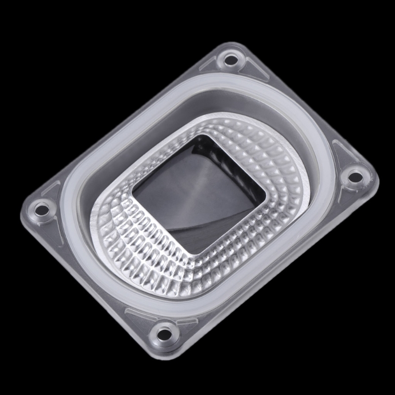 เลนส์สะท้อนแสง led สําหรับโคมไฟ pc lens+แผ่นซิลิโคน+แหวนครอบ