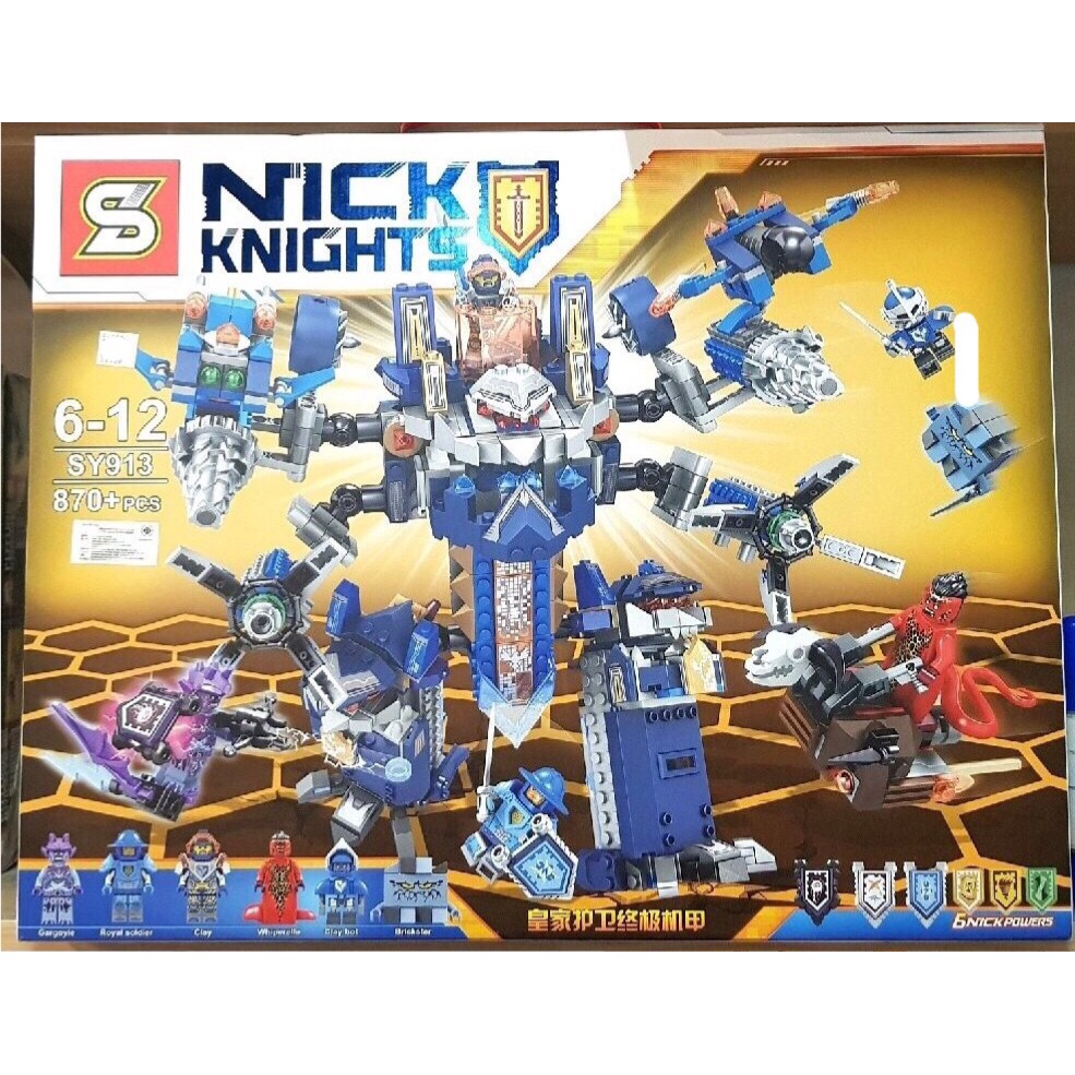 เลโก้  SY913 Nexo Knights ชุด KNIGHTON CASTLE. จำนวน 870 ชิ้น