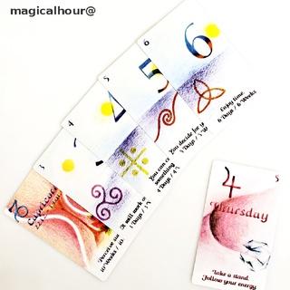 magicalhour 33pcs Tarot Cards of Time Deck Tarot Card Oracle Cards Find the Right Moment new