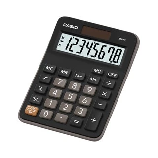 Casio Calculator เครื่องคิดเลข คาสิโอ รุ่น MX-8B แบบตั้งโต๊ะ ขนาดกะทัดรัด 8 หลัก สีดำ