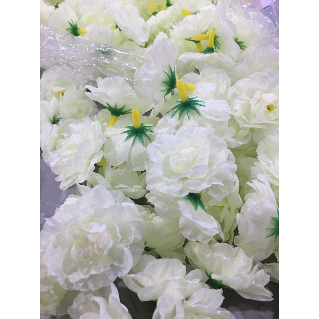 ดอกมะลิวันแม่ (หัวดอกมะลิบานวันแม่ สีขาวอมเขียว) 1ถุง20ดอก ดอกมะลิบานวันแม่ ดอกมะลิผ้าอย่างดี