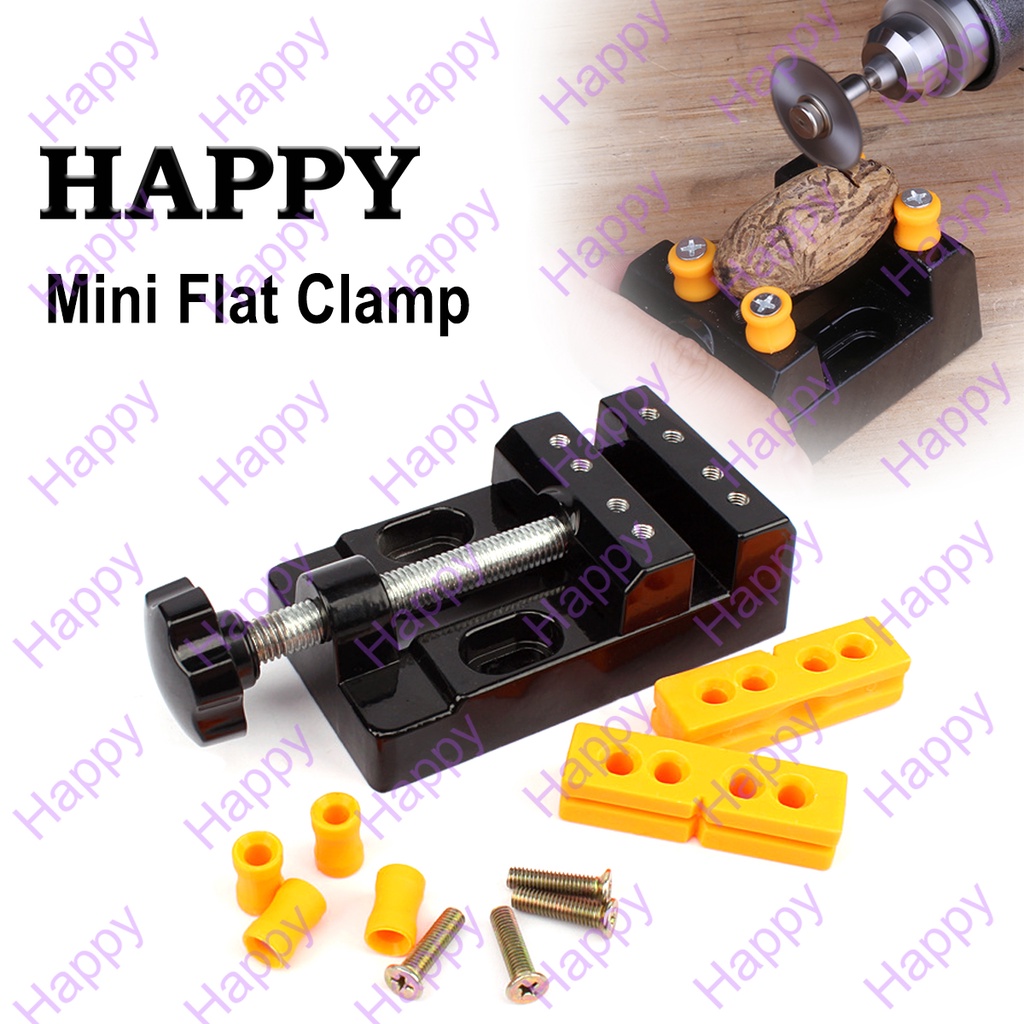 MINI แบนแกะสลัก CLAMP ปากกาจับชิ้นงานสำหรับ DIY Flat Clamp Bench ไม้ ...