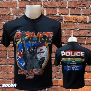 เสื้อวง THE POLICE วงร็อค ไม่มีตะเข็บข้าง คอฟิต ป้ายUS เสื้อวง เสื้อผู้ชาย เสื้อทัวร์ วงร็อคคต่างประเทศ