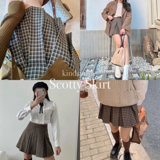 KINDARARE "Scotty Skirt" (กระโปรงลายสก็อตพร้อมส่งครบไซส์)