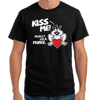 เสื้อผ้าผชเสื้อยืด พิมพ์ลายเจ้าชาย Kiss Me Really IM AS-5XL