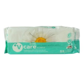 ผ้าเช็ดทำความสะอาด V CARE X LARGE บรรจุ 55 แผ่น