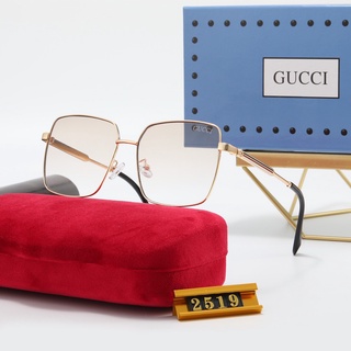 Gucci ใหม่ แว่นตากันแดด เลนส์โพลาไรซ์ ขนาดเล็ก หรูหรา สไตล์เรโทร สําหรับผู้ชาย และผู้หญิง UV400