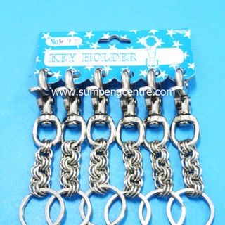 พวงกุญแจก้ามปู no:092 (6ชิ้น),  Hook keychains no:092 (6 pieces)