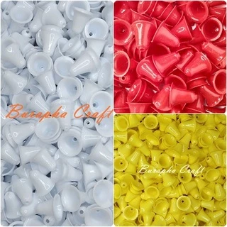 ระฆังพลาสติก กระดิ่งพลาสติก บรรจุ 100 ชิ้น/แพค เนิ้อดีสีสดสวย
