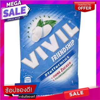 วิวิลลูกอมปราศจากน้ำตาลรสเปปเปอร์มินท์ 25กรัม Vivil Sugar Free Candy Peppermint Flavor 25g.