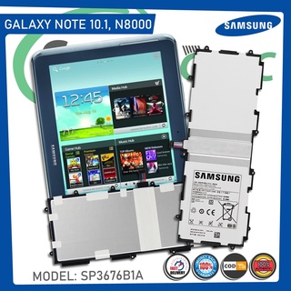 แบตเตอรี่ Samsung Galaxy Note 10.1 N8000, N8010, N8020 รุ่น: SP3676B1A แบตเตอรี่(7000mAh)ส่งตรงจาก กทม./รับประกัน 3เดือ