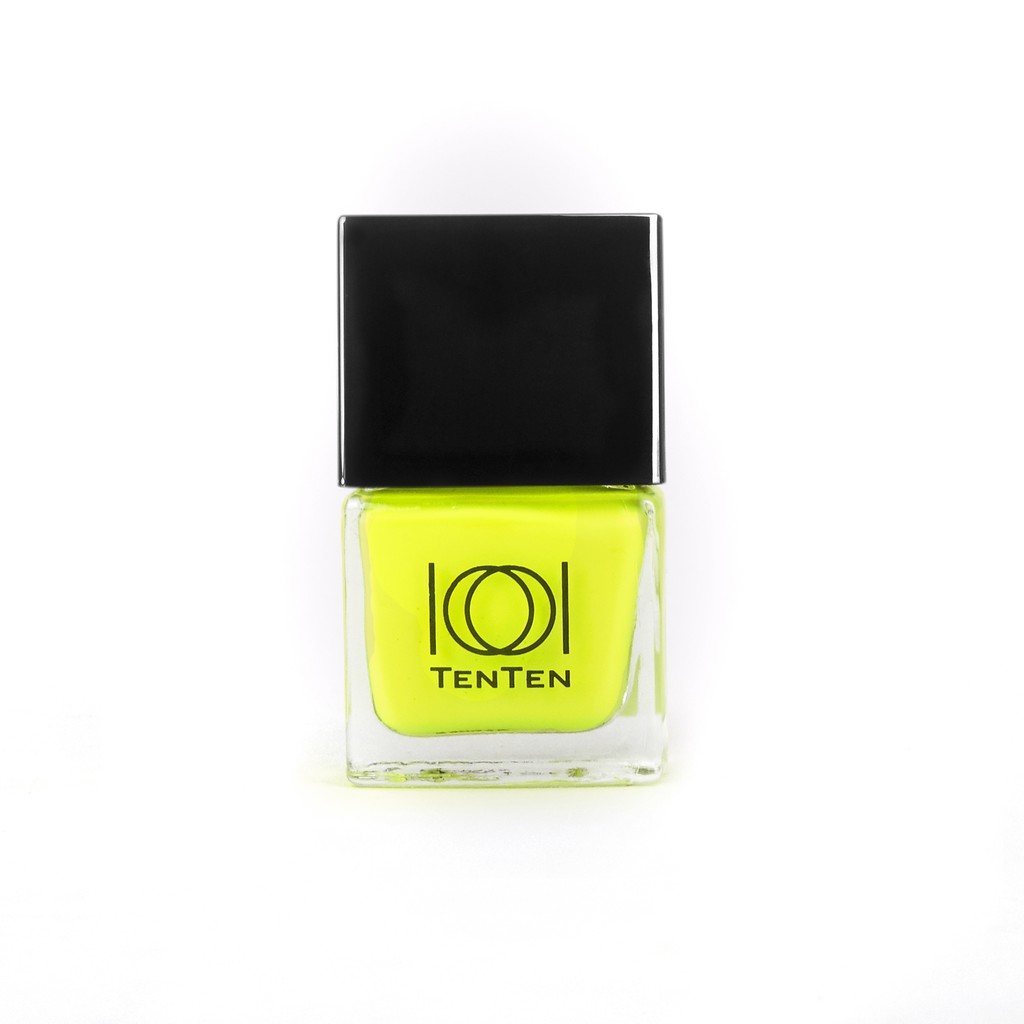 Ten Ten Nail Color 12ml. Yellow XS16A เท็นเท็น น้ำยาทาเล็บสีเหลืองนีออน #XS16A