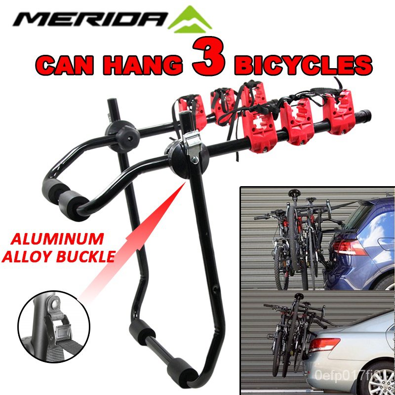 2021Merida Car Bike Rack Can Hang Three Bicycles Trunk Car Rear Rack