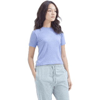 CIRCULAR เสื้อยืดคอกลม ผู้หญิง แขนสั้น Women T-Shirt สีฟ้า Arctic ผลิตจากวัตถุดิบรีไซเคิล 100% ดีต่อสิ่งแวดล้อม