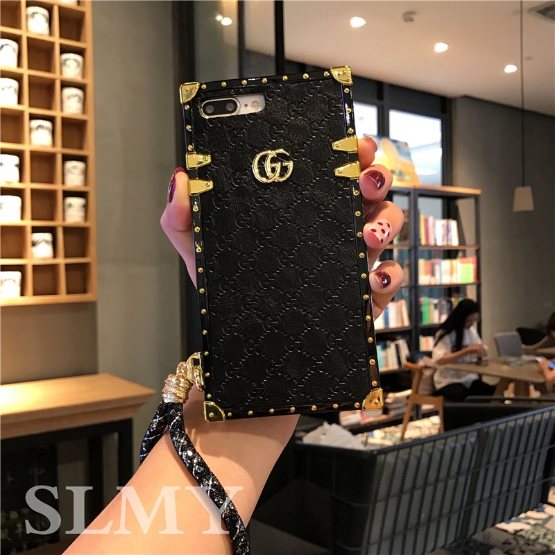เคสโทรศัพท์มือถือ ทรงสี่เหลี่ยม ลาย GG สีดํา สําหรับ Samsung S24 Ultra S23 Ultra S23+ S22+ S21+ S21 FE S10 5G S10+ Note20 Note10+