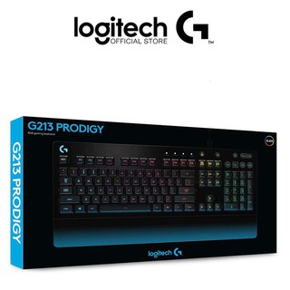 KEYBOARD LOGITECH G213 PRODIGY GAMING RGB คีย์บอร์ดเกมมิ่ง G213 มาพร้อมกับปุ่ม Logitech Mech-Dome