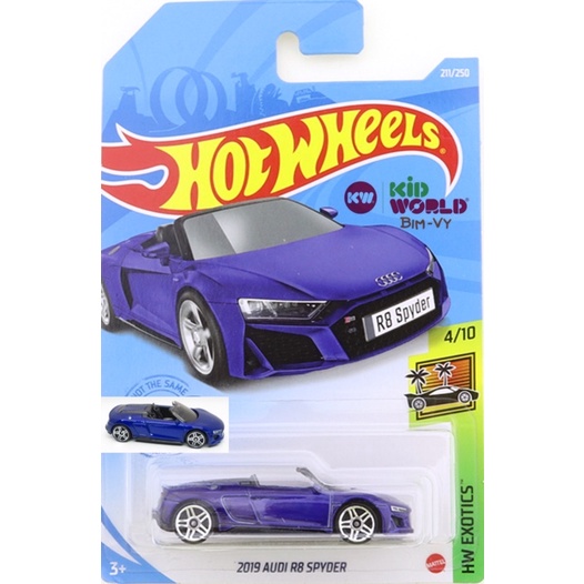 Hot Wheels basic 2019 Audi R8 Spyder GRY87 รถโมเดล