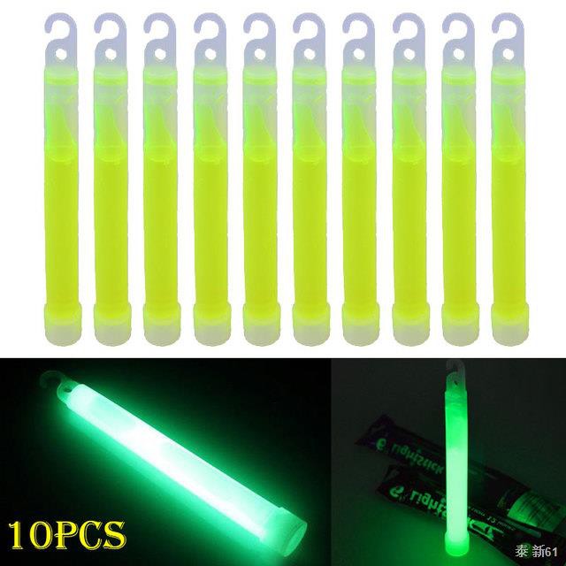 10 Pcs Glow Sticks Light Party Camping Emergency Lights Fluorescent Tool Supply 