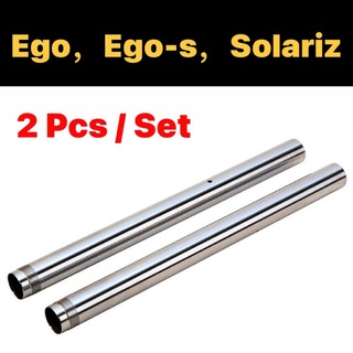 ชุดท่อหน้าโครเมี่ยม PNP SOLARIZ EGO S EGOS FI ส้อม DEPAN EGO-S FI TAIWAN 2 ชิ้น