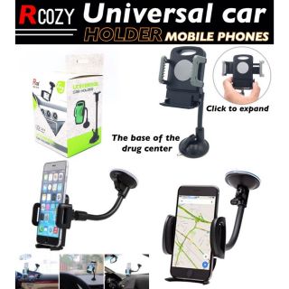 Rcozy Universal Car Holder ที่จับโทรศัพท์ดัดได้ พร้อมขาล็อคแขนจับแบบขยาย ฐานศูนย์ยากาศ