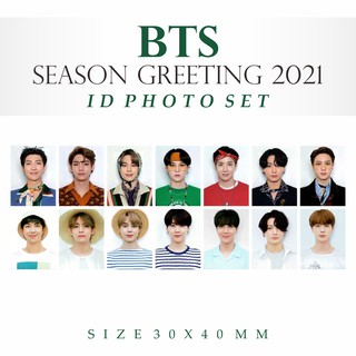 ชุดรูปภาพ Kpop Id Bts Season Greeting ขนาด 30X40 มม. 2021