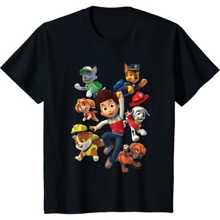 เสื้อยืดโอเวอร์ไซส์Paw Patrol Ryders Pups เสื้อยืดลําลอง ผ้าฝ้ายแท้ แขนสั้น คอกลม คุณภาพสูง แฟชั่นสําหรับสตรีS-3XL