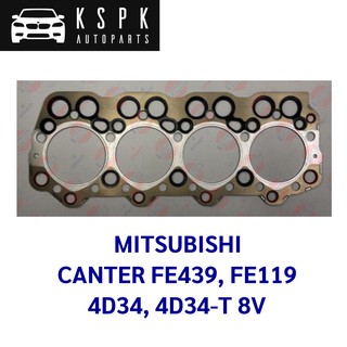 ประเก็นฝาสูบ MITSUBISHI CANTER FE439, FE119 4D34, 4D34-T 8V