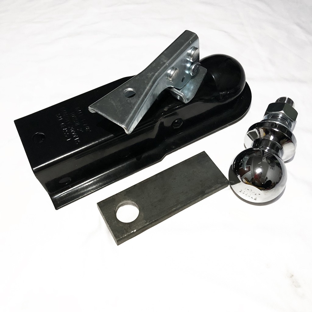 ครอปเปอร์+หัวบอล  Trailer Couplerหัวบอล 1-7/8" 2000LB ลากรถลากเรือ พ่วง ATV (ครบชุด ครอแเปอร์+หัวบอล