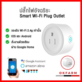 WiFi Smart Socket Mini Plug ปลั๊กไฟ ไร้สาย Ewelink Google Alexa 10A 600 วัตต์