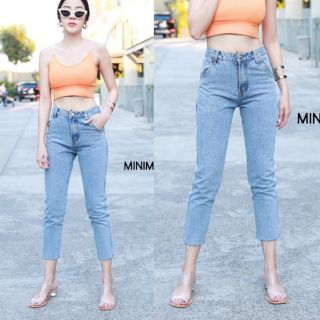 Minimal#ยีนส์ขาเตอไม่ยืด มีS-L